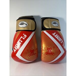 Flurry Red & Black & Gold 16 oz Boxing Gloves NEW